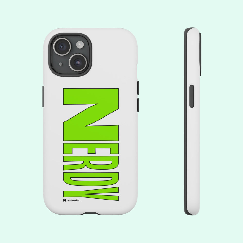 Nerdy Phone Case: White